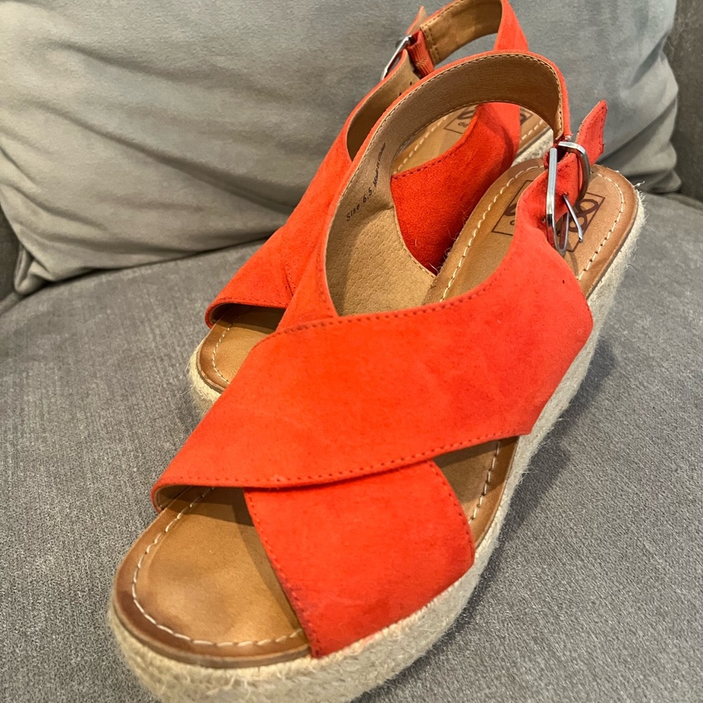 Women's Orange Dolce Vita Wedge Sandals size 6.5